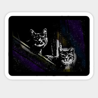 Galaxy Cats Sticker